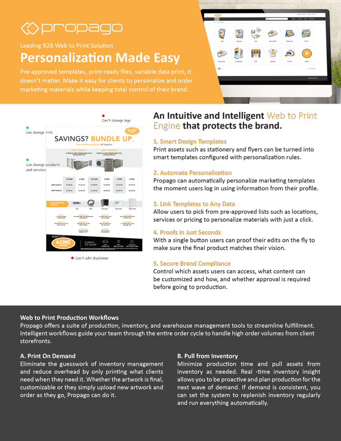 Cloud-based web to print platform with ecommerce features